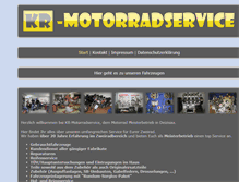 Tablet Screenshot of kr-motorradservice.de